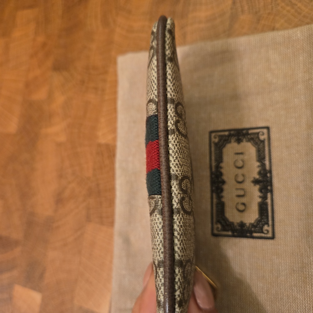 Gucci Beige and Brown Monogram Pouch - Picture 10 of 14